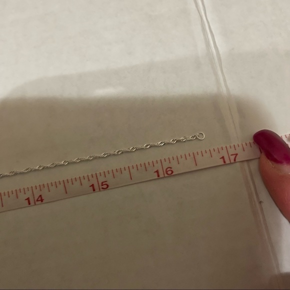 925 Sterling Silver necklace 16 1/2” - Picture 10 of 12